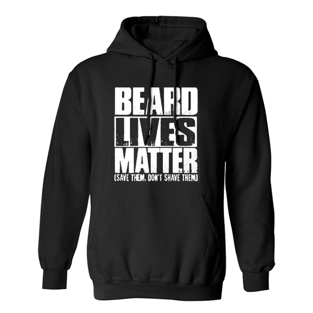Beard Lives Matter Black Hoodie