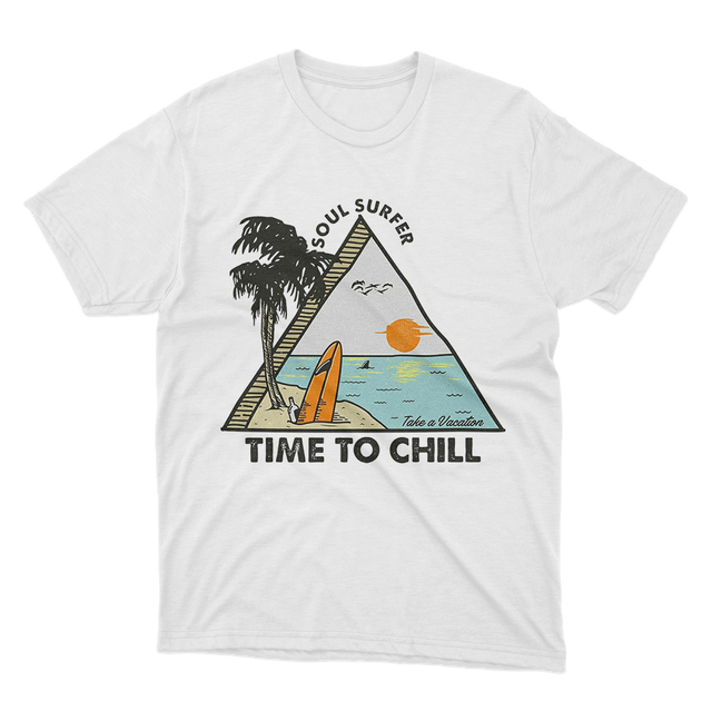 Soul Surfer Time To Chill White T-Shirt