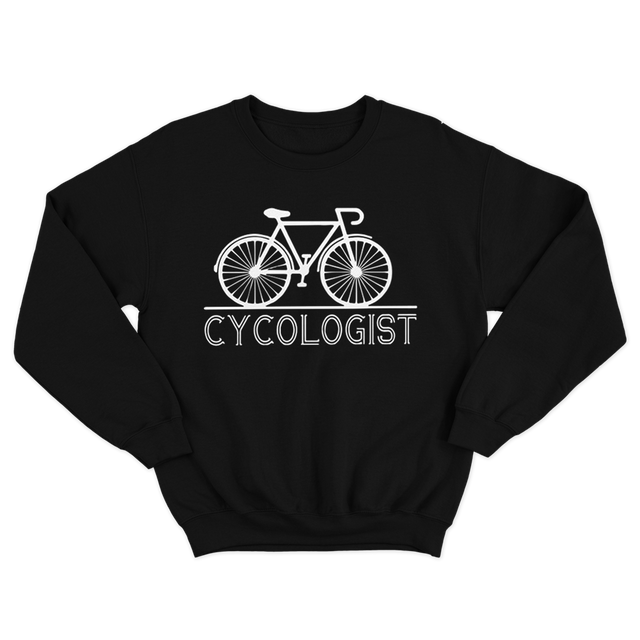 Perfect The Bicycle Cycologist Black Sweatshirt