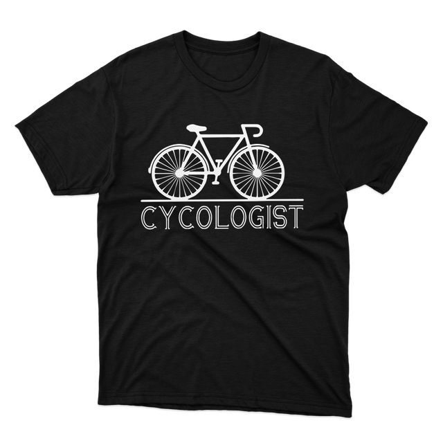 Perfect The Bicycle Cycologist Black T-shirt 