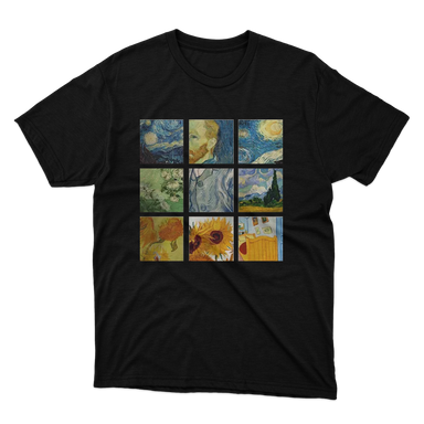 Vincent van Gogh Paintings Aesthetic Black T-Shirt