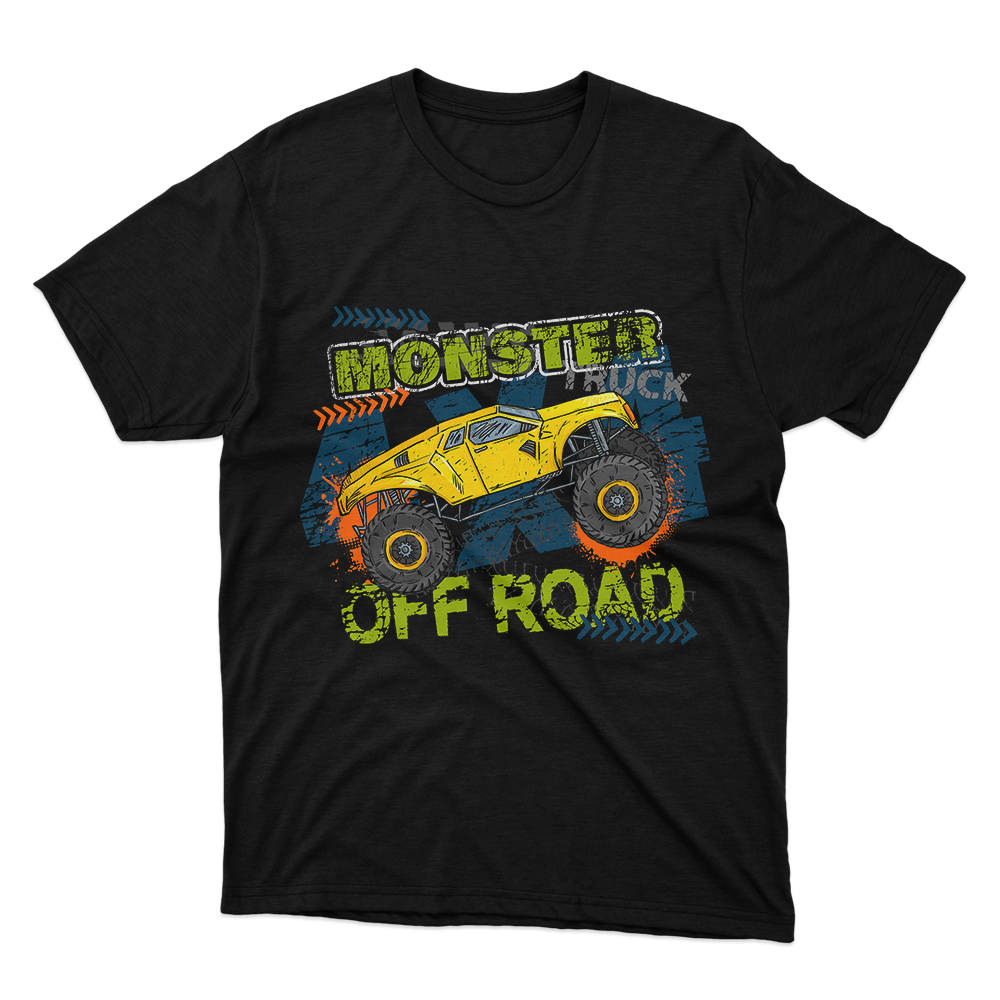 Monster Truck Off Road Black T-Shirt | Fan Made Fits