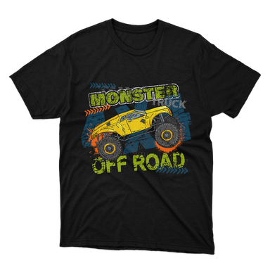 Monster Truck Off Road Black T-Shirt