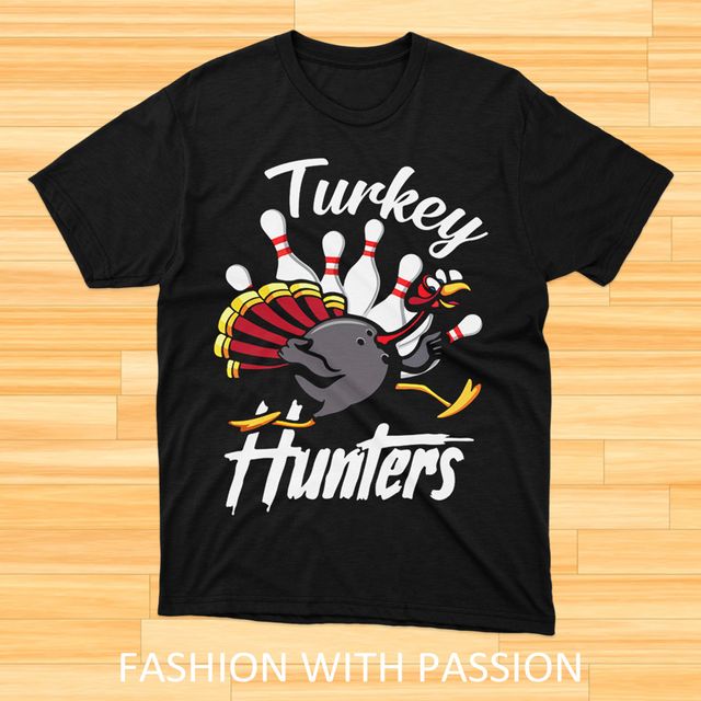 Turkey Hunters Bowling Black T-Shirt