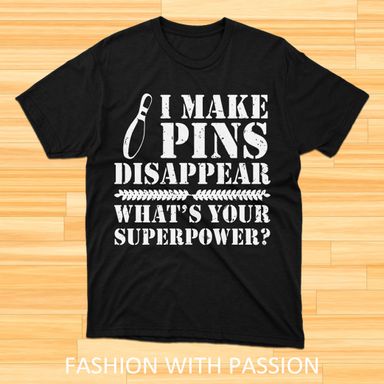Superpower Bowling Black T-Shirt