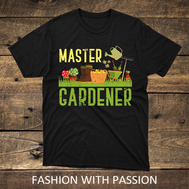 Master Gardener Gardening Black T-Shirt