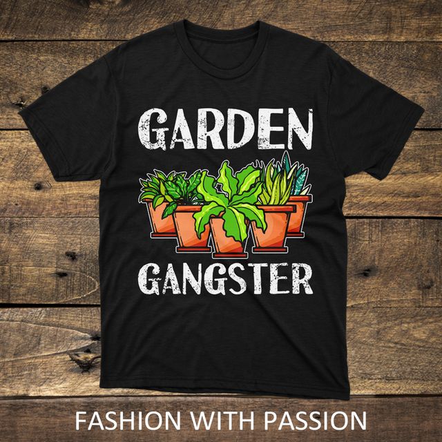 Gangster Gardening Black T-Shirt