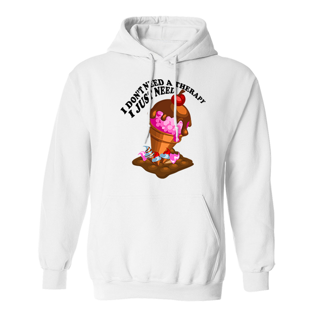 Ice Cream Cone Icons Pop Art White Sweatshirt Fan Made Fits