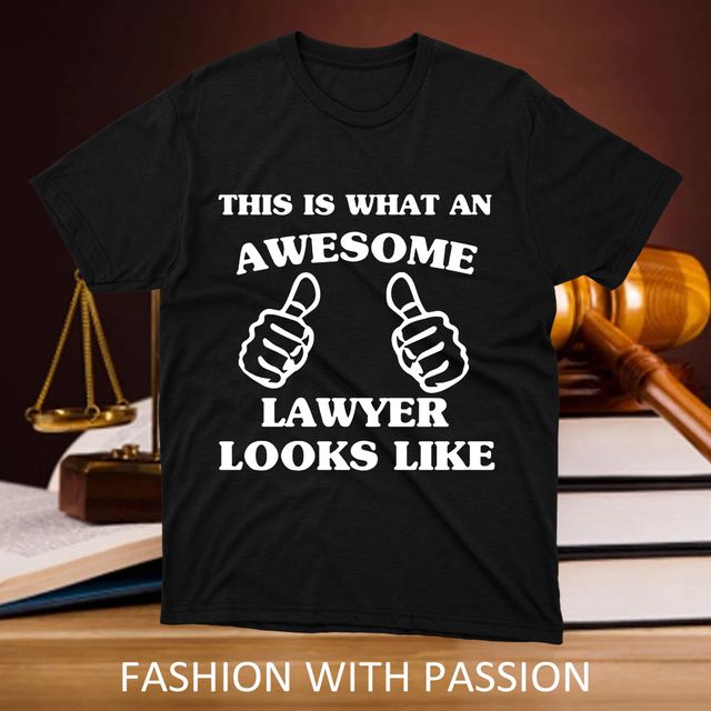 This Is What An Awesome  Lawyer Black T-Shirt