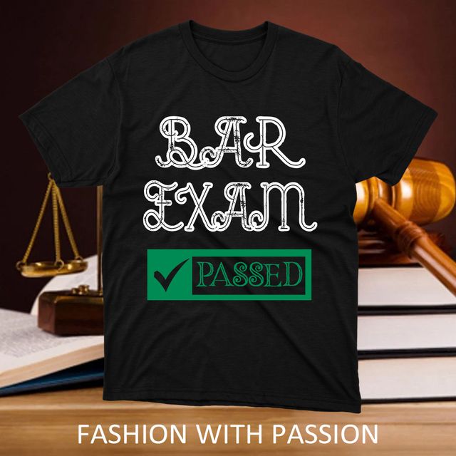 Bar Exam Lawyer Black T-Shirt