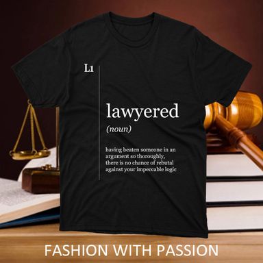 Lawyered Lawyer Black T-Shirt