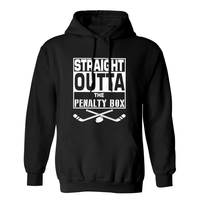 Straight Outta The Penalty Box Black Hoodie 