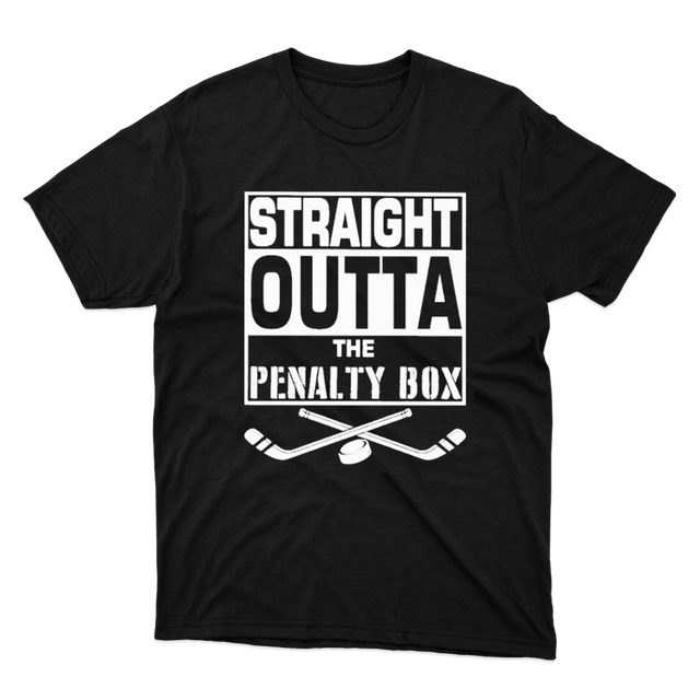 Straight Outta The Penalty Box Black T-shirt