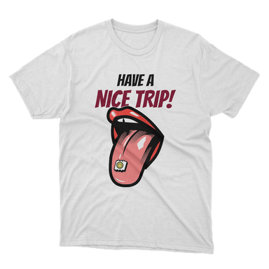 Have A Nice Trip Acid Drug Parody White T-Shirt