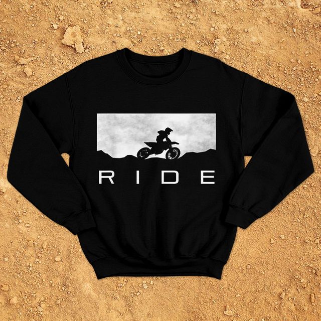 Ride Motocross Black Sweatshirt