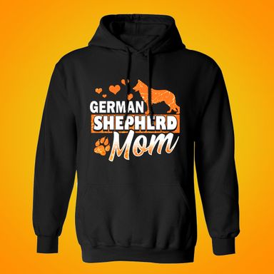 German Shepherd Mom Black Hoodie