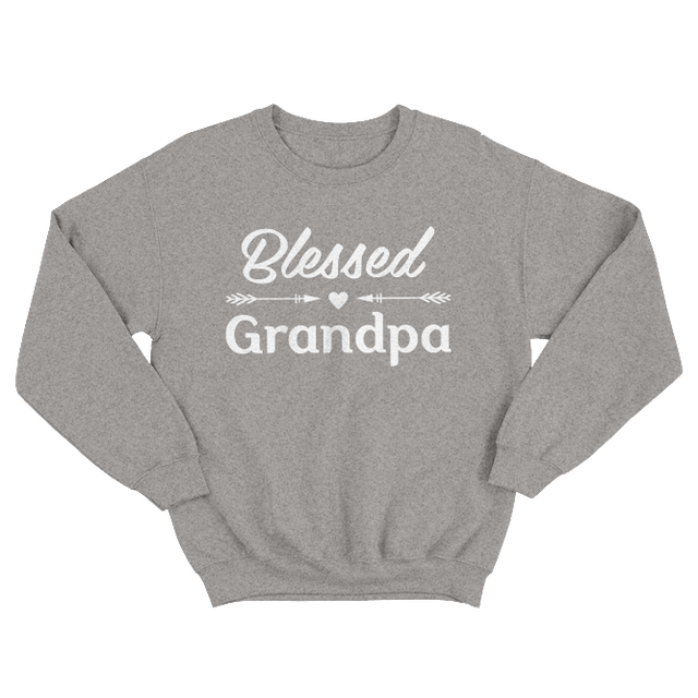 Blessed Grandpa Grey Sweatshirt