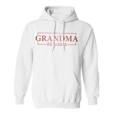 The Best Grandmother EST 2022 White Hoodie