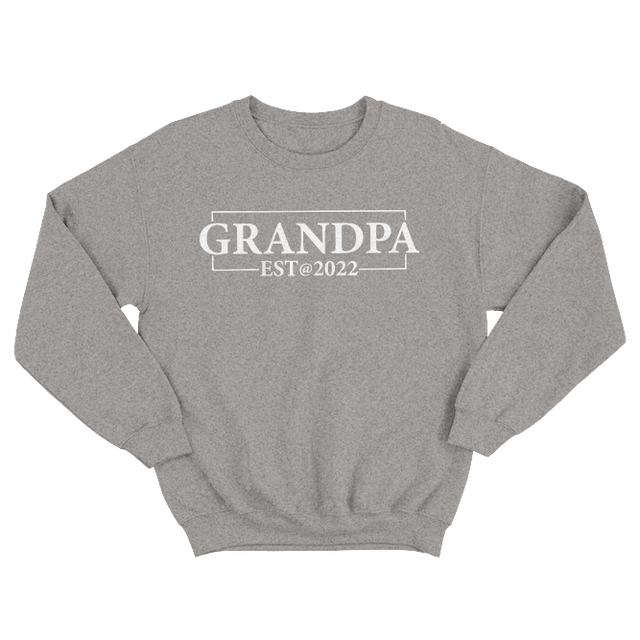 Promoted to Grandpa Grey Sweatshirt