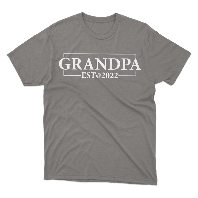 Promoted to Grandpa Grey T-Shirt 