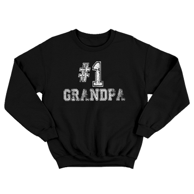 Number 1 GRANDPA Black Sweatshirt