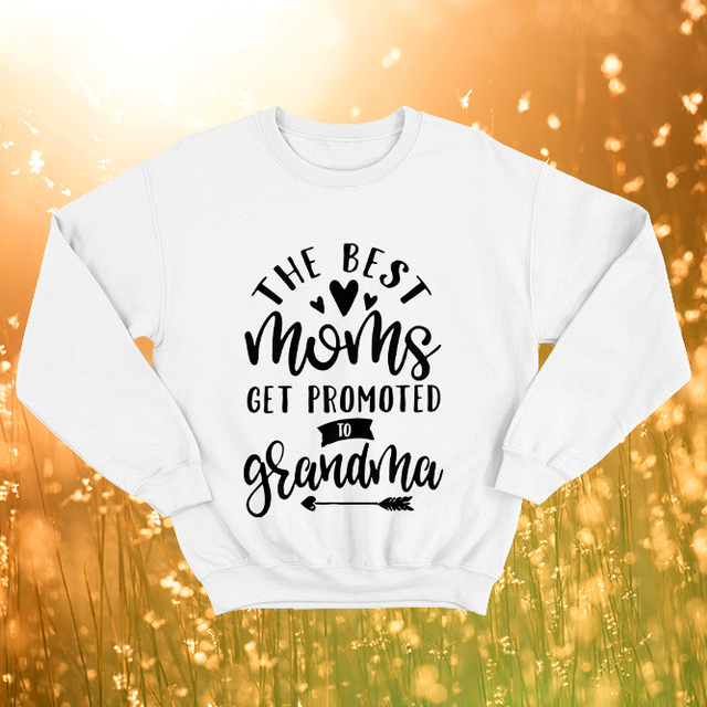 Get Promoted To Grandma White Sweatshirt