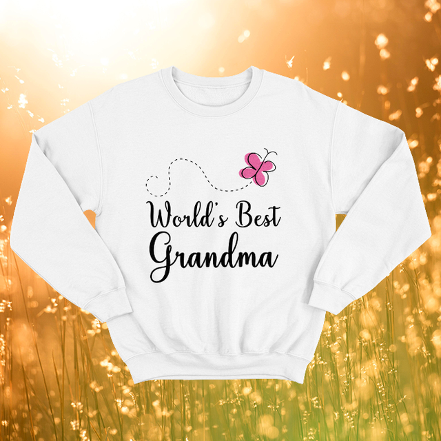 World's Best Grandma White Sweatshirt