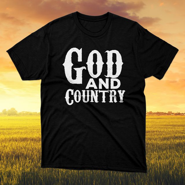 God And Country Black T-Shirt