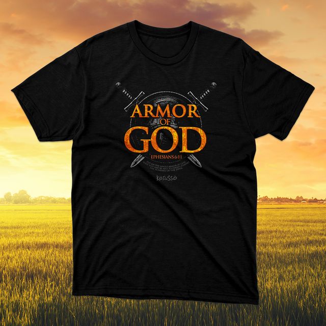 Armor Of God Black T-Shirt