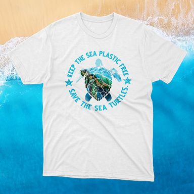 Keep The Sea Plastic Free White T-Shirt