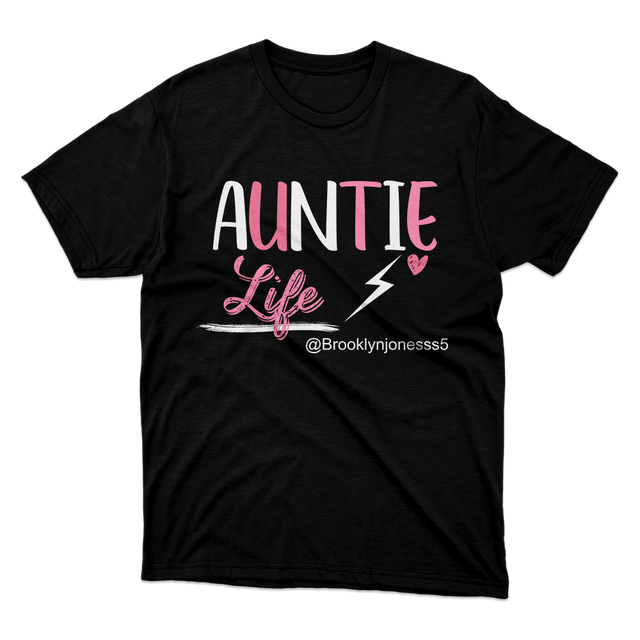 Auntie Life Black T-Shirt