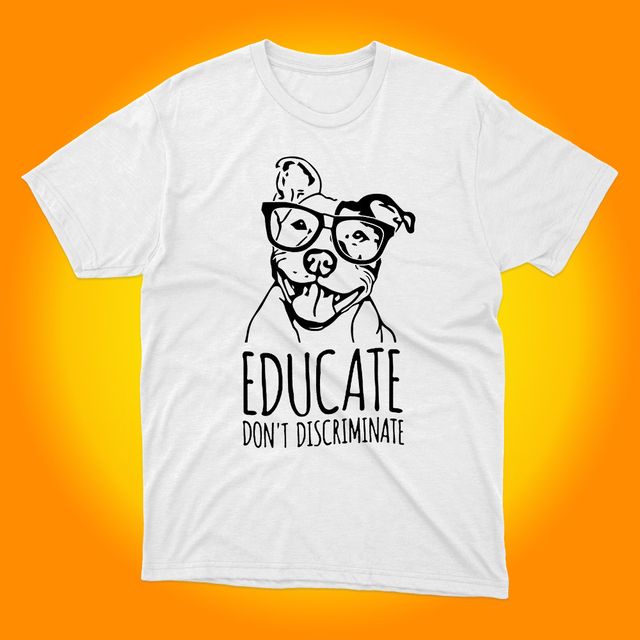 Educate Don’t Discriminate White T-Shirt