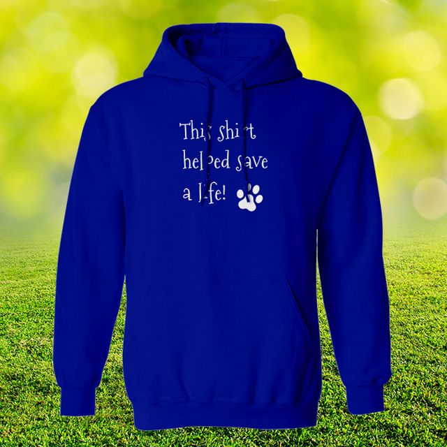 This Shirt Helped Save A Life Royal Blue Hoodie