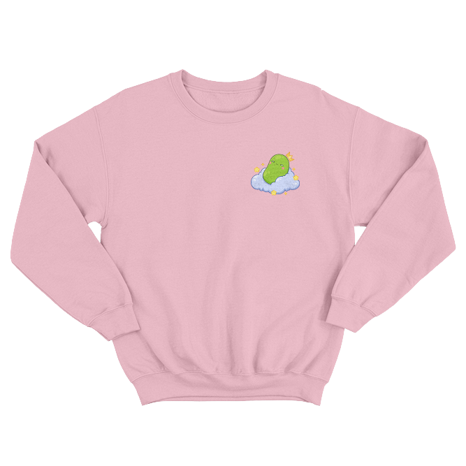 Happy Bean Pocket Light Pink Sweatshirt