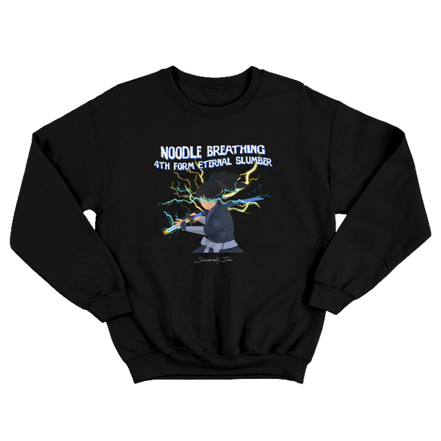 Noodle Breathing 4th Form: Eternal Slumber Black Sweatshirt