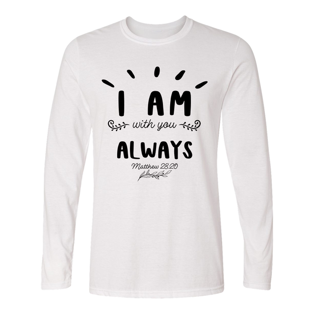  I am Always With You White Long Sleeved Shirt