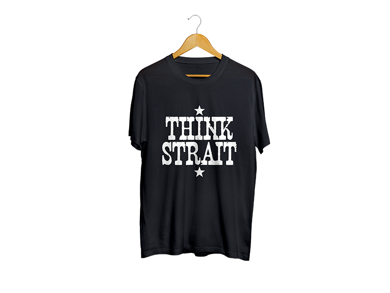 United Country Fans Black Think T-Shirt image 1
