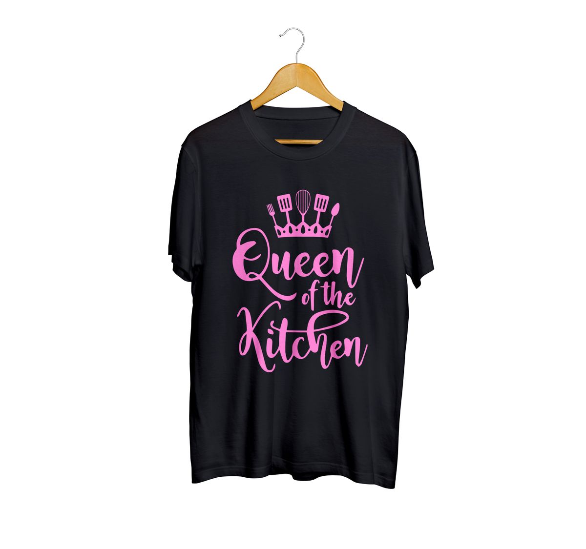 We Heart Cooking Black Queen T-Shirt image 1