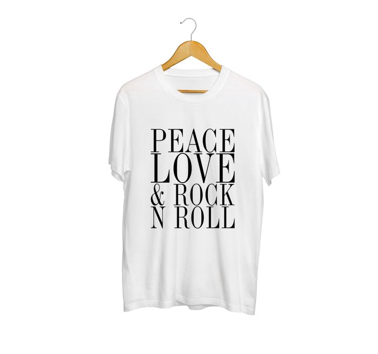 Classic Rock Society White Peace T-Shirt image 1