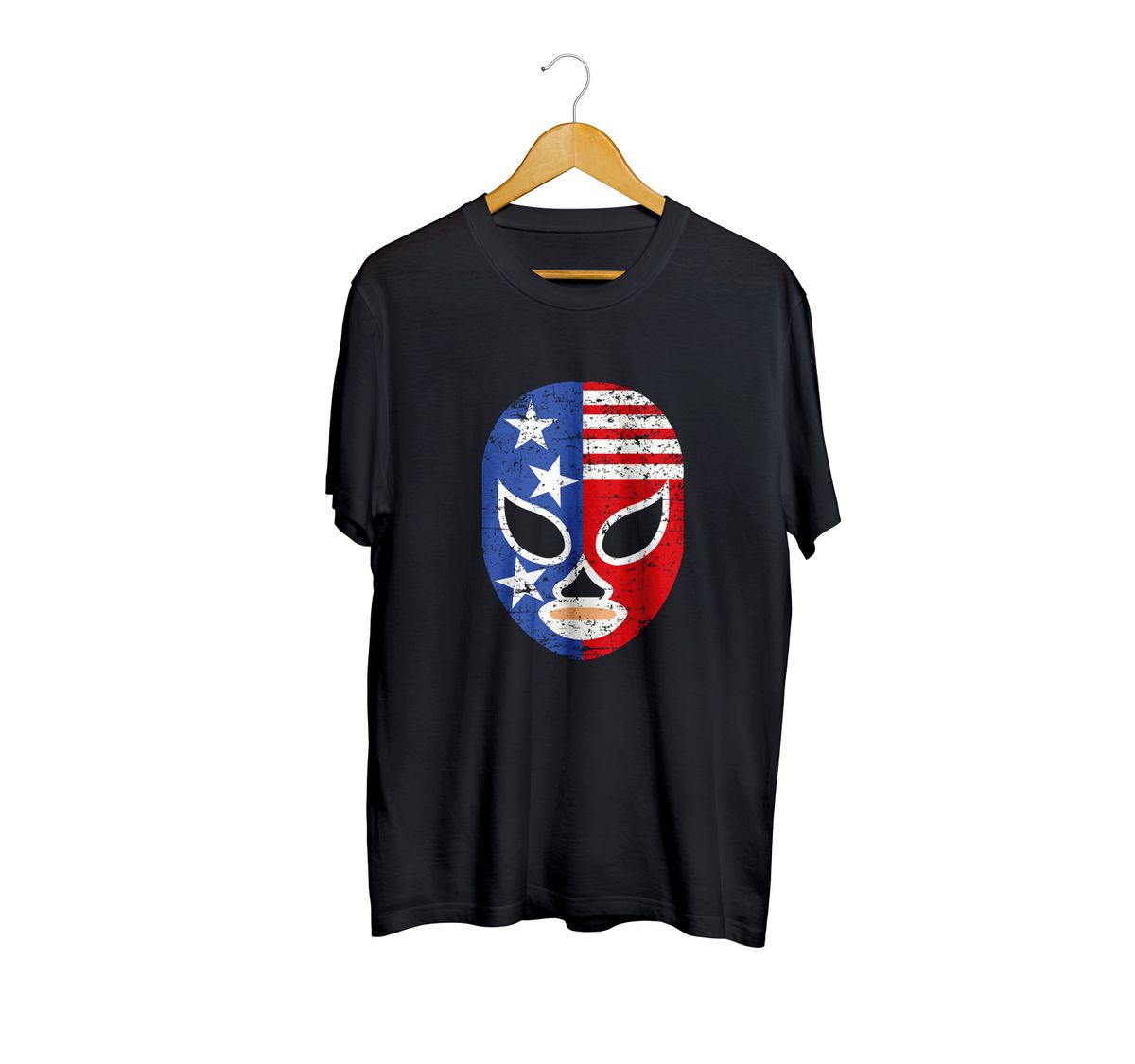 Wrestling Pro Club Black Mask T-Shirt image 1
