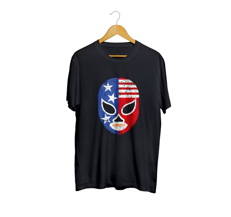 Wrestling Pro Club Black Mask T-Shirt image 1