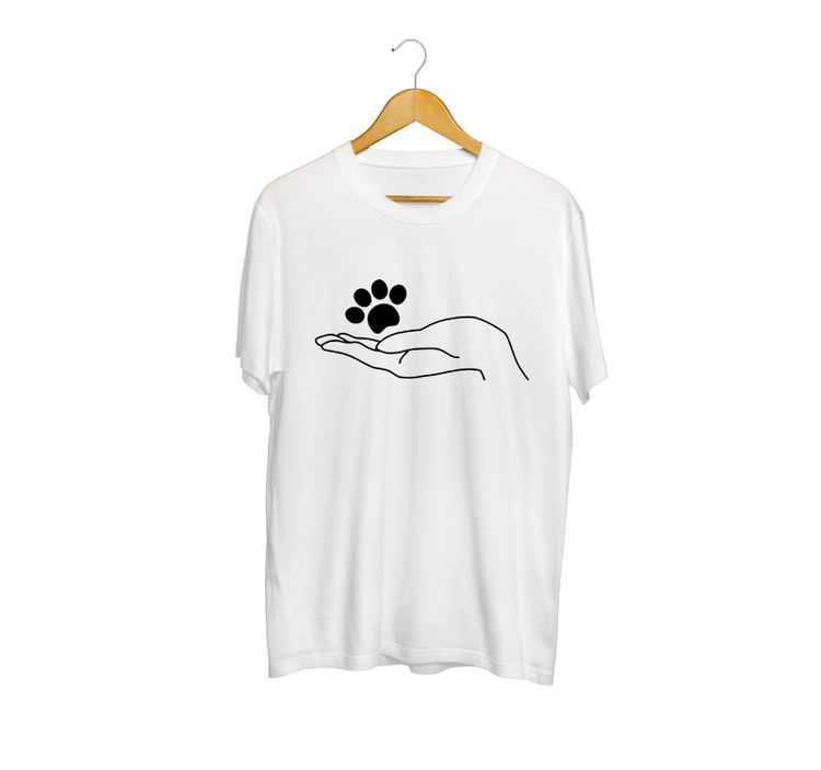 We Love Dogs Hub White Palm T-Shirt image 1