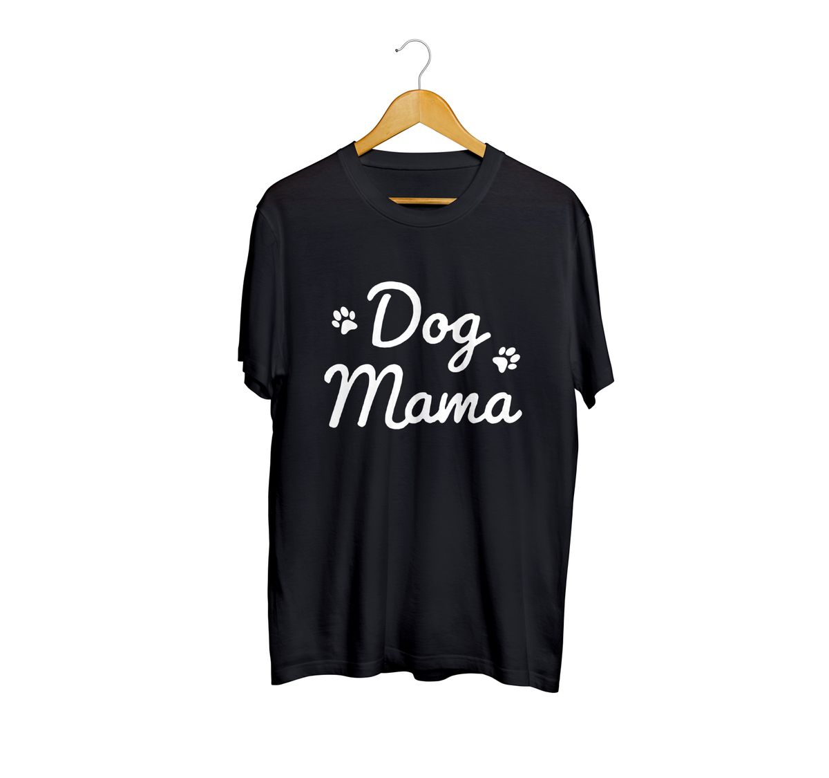 We Love Dogs Hub Black Dog Mama T-Shirt image 1