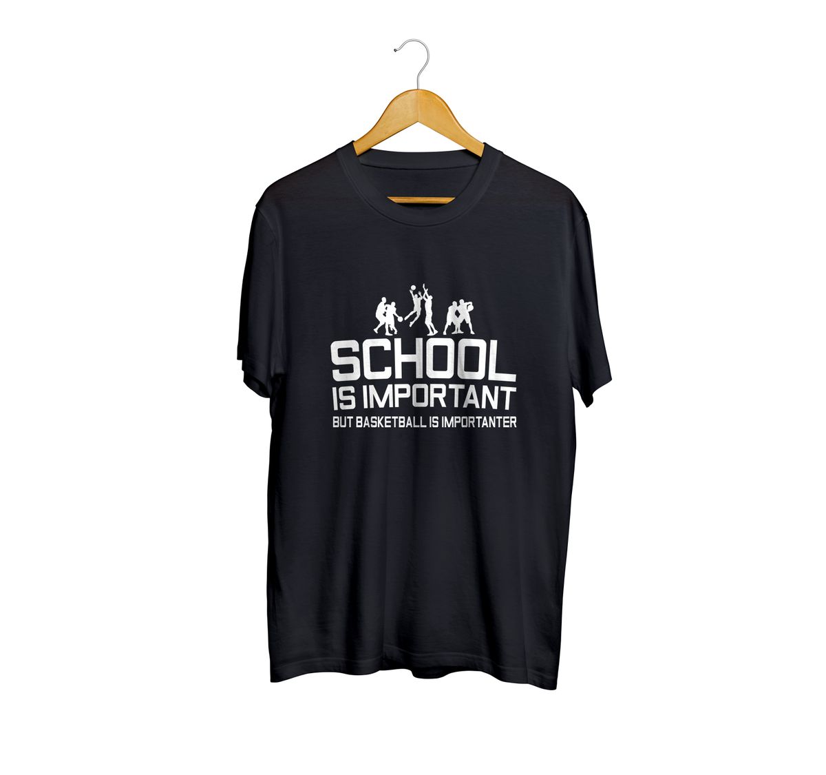 United Basketball Hub Black Important T-Shirt image 1