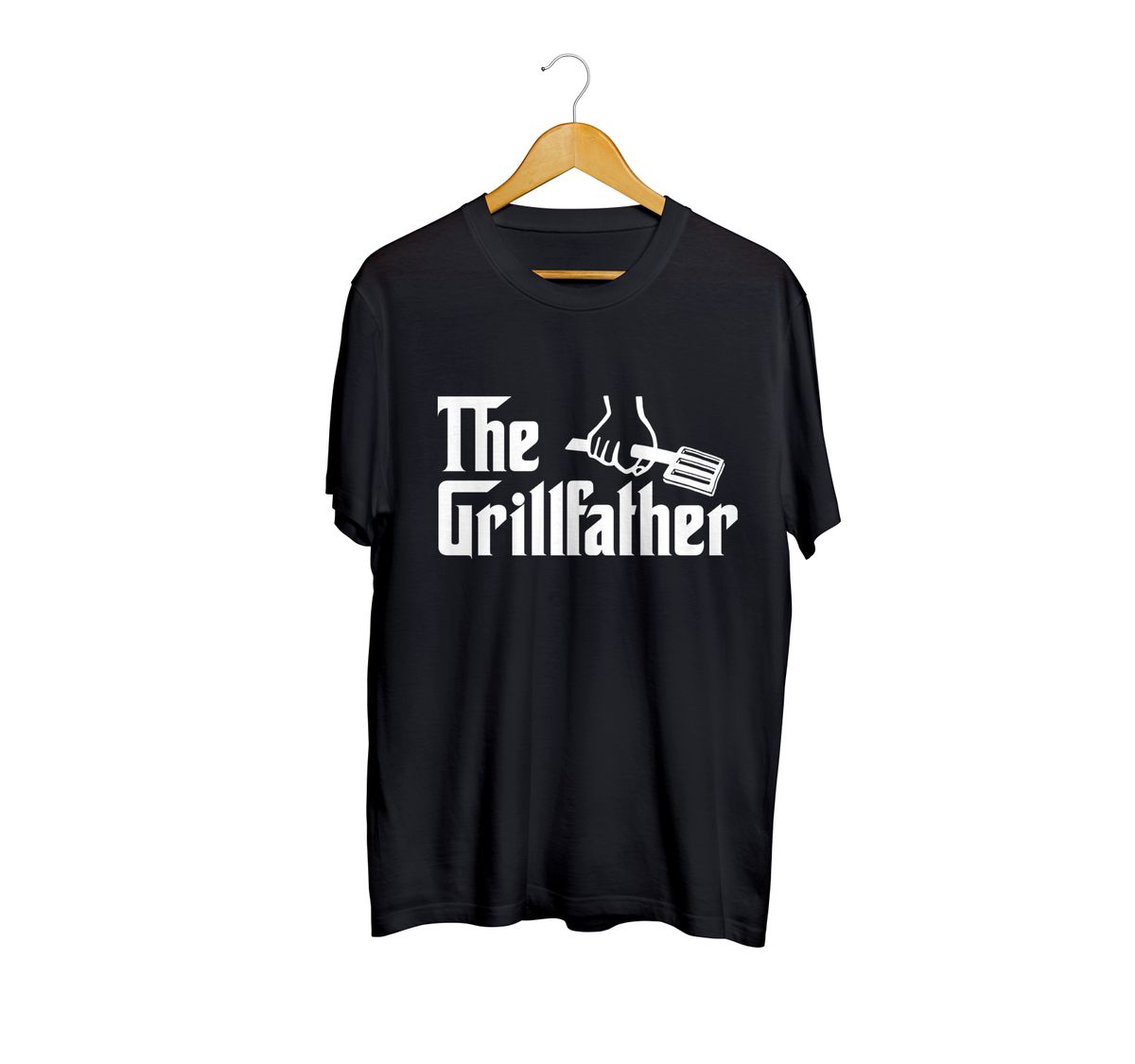 United BBQ Nation Black Grillfather T-Shirt image 1