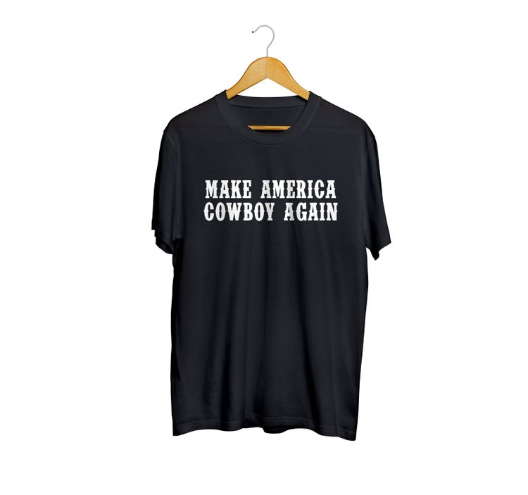 Country Music Fandom Black Cowboy T-Shirt image 1