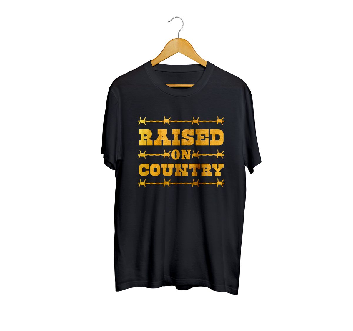 Country Music Fandom Black Raised T-Shirt image 1