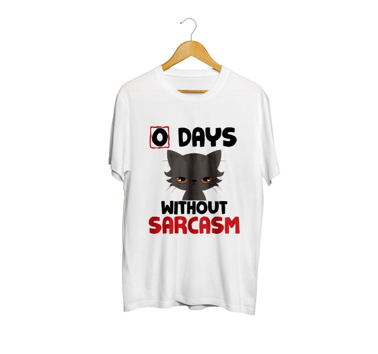 Fan Made Fits White Sarcasm T-Shirt image 1