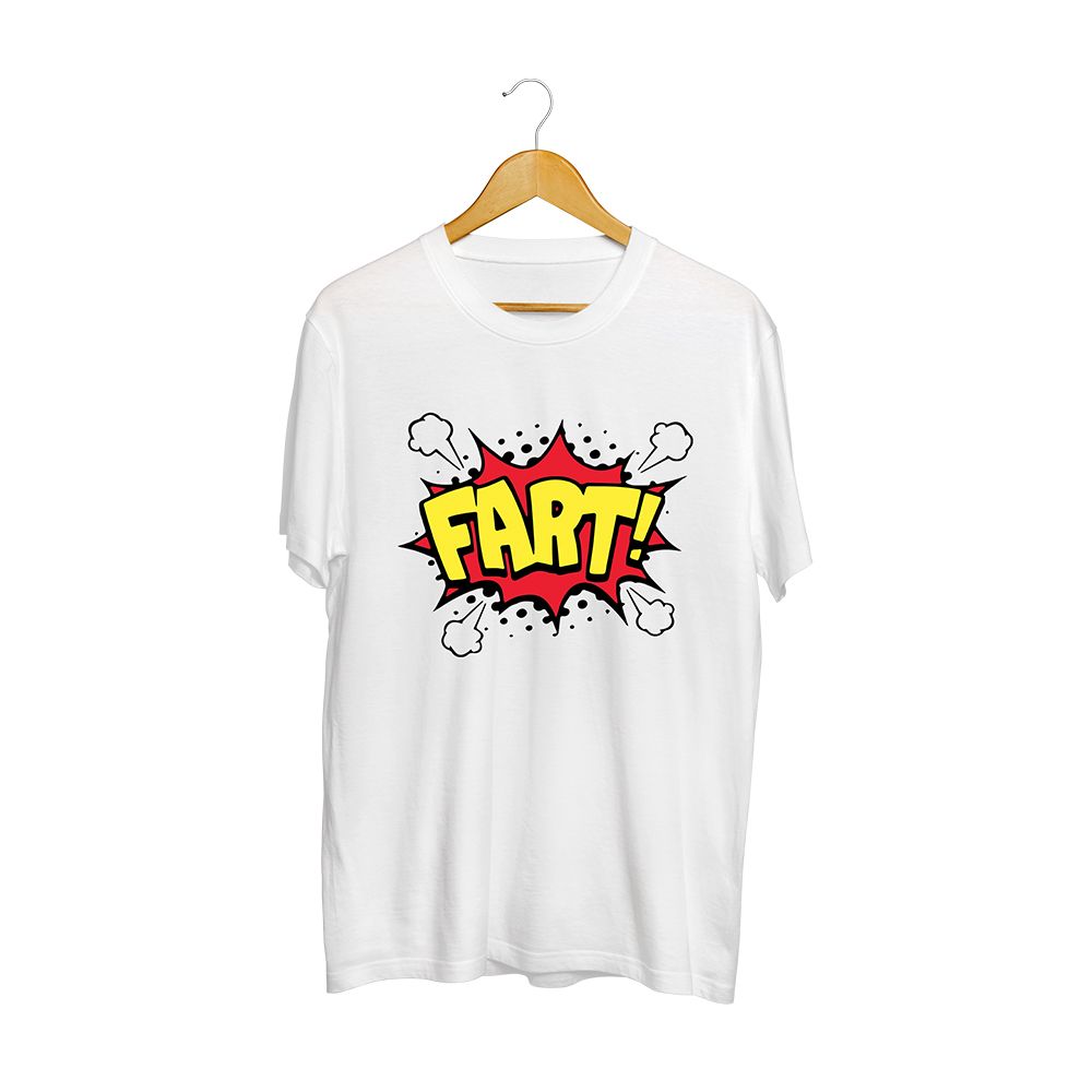 Fan Made Fits White Fart T-Shirt image 1