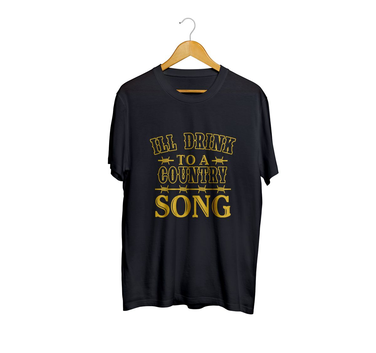Country Fans Club Black Song T-Shirt image 1